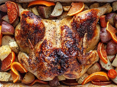 Roasted Cara Cara Orange Chicken